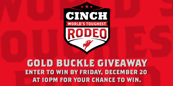 World's Toughest Rodeo Gold Buckle Giveaway